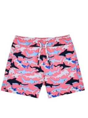 Member's Mark Boys Resort Swim Trunk Sharks Multiple Sizes
